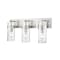 Z-Lite Fontaine 3 Light Vanity, Brushed Nickel & Clear 3035-3V-BN - alternate 1